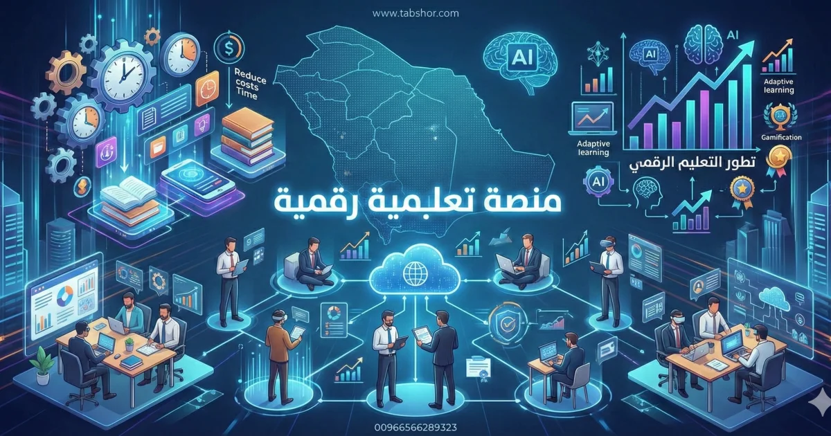 منصة تعليمية رقمية: مستقبل التعليم الإلكتروني بالسعودية 2026